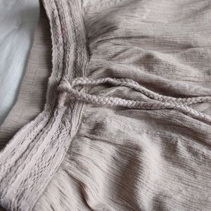 Flowy, crepe pants, tan